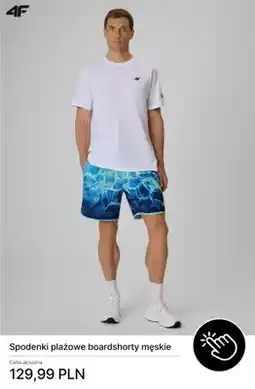 4F Spodenki plażowe boardshorty męskie 4F oferta
