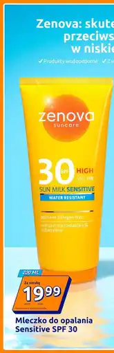 Action Zenova Mleczko do opalania Sensitive SPF 30 oferta