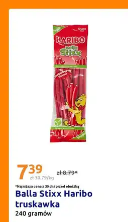 Action Balla Stixx Haribo truskawka 240 gramów oferta