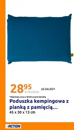Action Poduszka kempingowa z pianką z pamięcią oferta