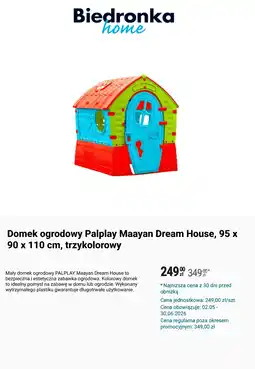 Biedronka Domek ogrodowy Palplay oferta