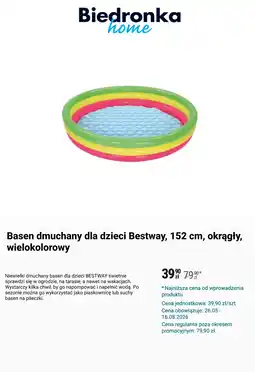Biedronka Basen dmuchany Bestway oferta