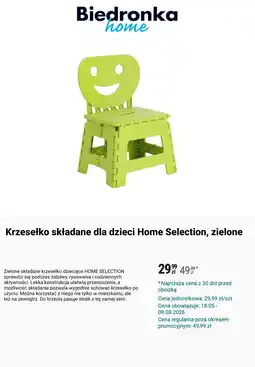 Biedronka Krzesełko składane dla dzieci oferta