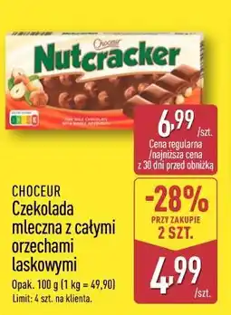 ALDI Choceur Czekolada mleczna z całymi orzechami laskowymi oferta