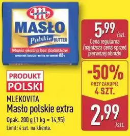 ALDI Mlekovita Masło polskie extra oferta