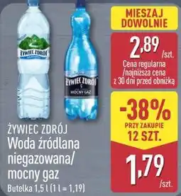 ALDI ŻYWIEC ZDRÓJ Woda źródlana niegazowana/mocny gaz oferta
