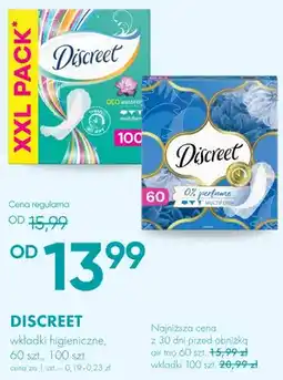 SuperPharm Wkładki higieniczne Discreet 0% Perfume Multiform oferta