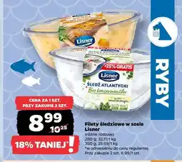 Netto Filety śledziowe w sosie Lisner oferta