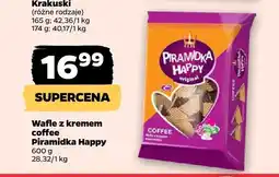 Netto Wafle z kremem coffee Piramidka Happy oferta