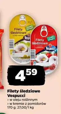 Netto Filety śledziowe Vespucci w oleju roślinnym oferta