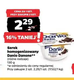 Netto Serek homogenizowany Danio Danone z kawałkami czekolady oferta