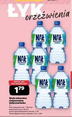 Netto Woda mineralna niegazowana Nałęczowianka oferta