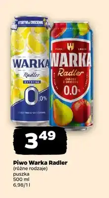 Netto Piwo bezalkoholowe Warka Radler Cytryna oferta