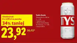 Lidl Piwo Tyskie Gronie 8-pak oferta