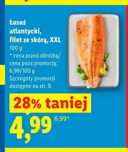 Lidl Łosoś atlantycki filet ze skórą XXL oferta