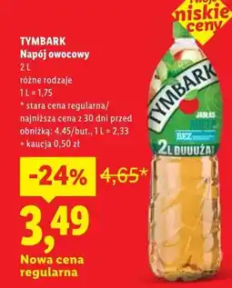 Lidl Napój owocowy Tymbark oferta