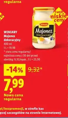 Lidl Majonez Dekoracyjny Winiary oferta