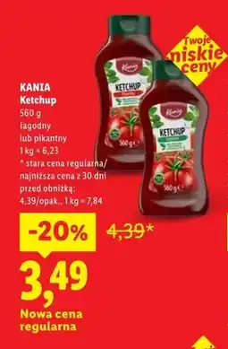 Lidl Ketchup łagodny Kania oferta