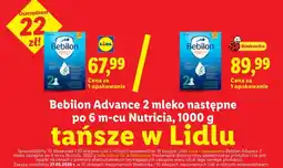 Lidl Mleko następne Bebilon Advance 2 po 6 m-cu oferta