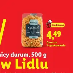 Lidl Makaron z pszenicy durum Chifferi Pastani oferta