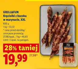 Lidl Kręciołki z boczku w marynacie XXL Grill&Fun oferta