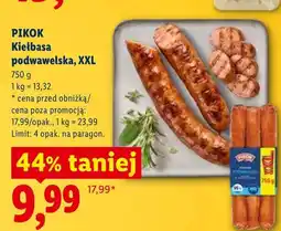 Lidl Kiełbasa podwawelska XXL Pikok oferta