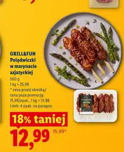 Lidl Polędwiczki w marynacie azjatyckiej Grill&Fun oferta
