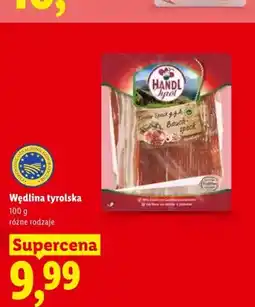 Lidl Wędlina tyrolska Bauch-speck Handl Tyrol oferta