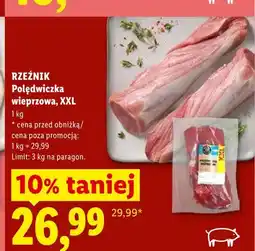 Lidl Polędwiczka wieprzowa XXL Rzeźnik oferta