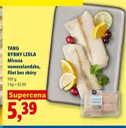 Lidl Miruna nowozelandzka filet bez skóry Targ Rybny Lidla oferta