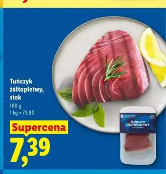 Lidl Tuńczyk żółtopłetwy stek Seamor oferta