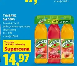 Lidl Sok 100% Tymbark 3-pak oferta