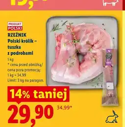 Lidl Polski królik - tuszka z podrobami Rzeźnik oferta