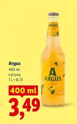 Lidl Piwo Argus cytryna oferta