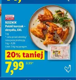 Lidl Polski kurczak - skrzydła XXL Rzeźnik oferta