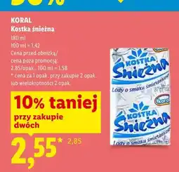 Lidl Lody Kostka śnieżna Koral oferta