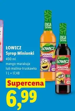 Lidl Syrop Łowicz Minionki mango-marakuja oferta