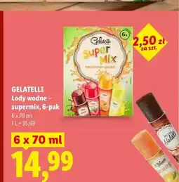 Lidl Lody wodne Supermix Gelatelli 6-pak oferta