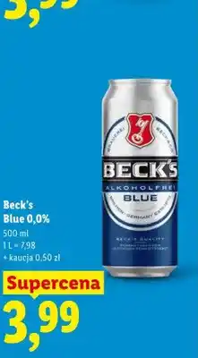 Lidl Piwo bezalkoholowe Beck's Blue 0,0% oferta
