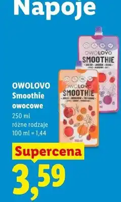Lidl Smoothie owocowe Owolovo oferta