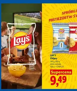 Lidl Chipsy Lay's Max Grilled Steak oferta