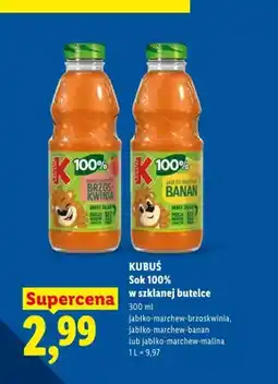 Lidl Sok 100% Kubuś jabłko-marchew-banan oferta