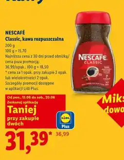 Lidl Kawa rozpuszczalna Nescafe Classic oferta