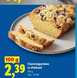 Lidl Ciasto jogurtowe ze śliwkami oferta