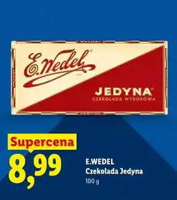 Lidl Czekolada Jedyna E.Wedel oferta