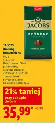 Lidl Kawa mielona Jacobs Krönung oferta