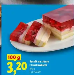Lidl Sernik na zimno z truskawkami oferta