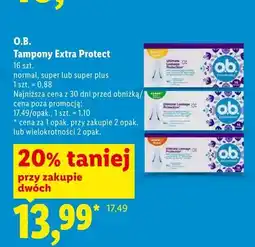 Lidl Tampony o.b. Extra Protect Normal oferta