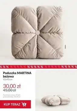 Homla Poduszka MARTINA beżowa 45x45 cm oferta