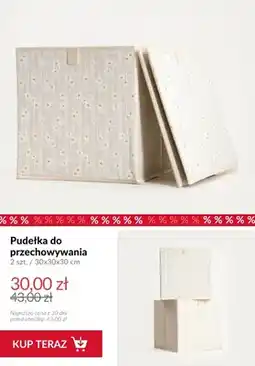Homla Pudełka do przechowywania 2-pak 30x30x30 cm oferta